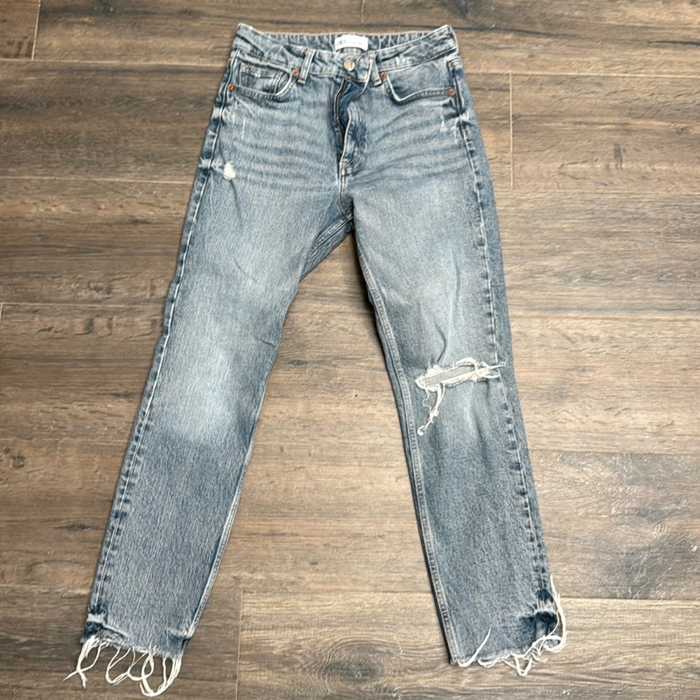 Zara ripped jeans